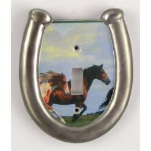  Horse Single Switchplate Cover Western switch plate Home 