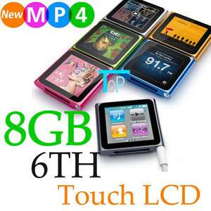   4GB 2GB 1.5 Touch Screen 6th Gen FM Clip  MP4 Player Multi Media