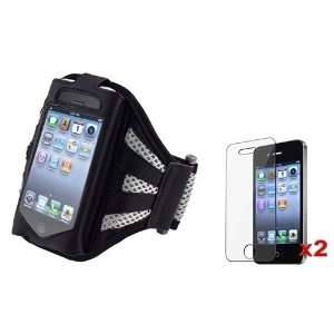 Sport Armband Case Pouch + 2 Guard Compatible With iPhone? 4 G 4th Gen 