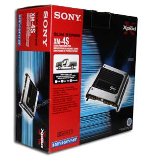 NEW Sony XPLOD Slim Line XM 4S Car Audio Amplifier 500 Watt 4 Channel 