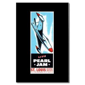 PEARL JAM   St Louis, Mo 1998   Black Matted Mini Poster  