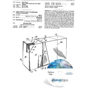    NEW Patent CD for SHEET ITEM PACKAGE AND DISPENSER 