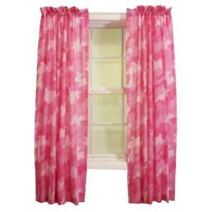  InStyle Camo Pink 80 inch by 63 inch Tailored Panel Pair 
