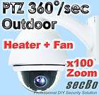 CCTV Speed Dome Camera PTZ SAMSUNG 570TVL100X Outdoor with Heater 