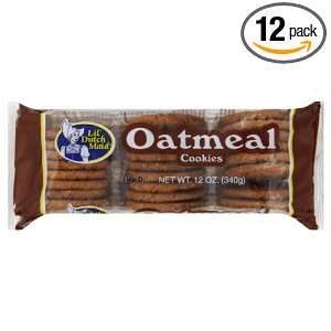 Little Dutch Maid Oatmeal Cookie, 12 Ounce (Pack of 12):  
