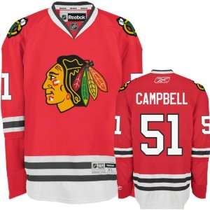Brian Campbell Premier Jersey: Chicago Blackhawks #51 Red Premier 