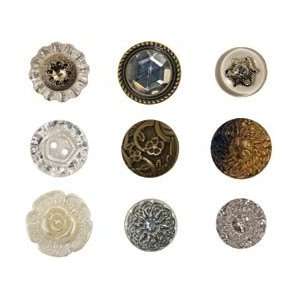    Idea Ology Accoutrements 9/Pkg Fanciful Buttons