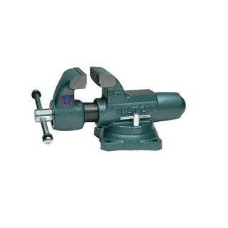 Wilton Serrated Machinist Bench Vise   4in. Jaw Width, Stationary Base 