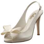 Butter Bridal by Butter Womens Camelia B Peep Toe Pump,ivory satin,5 
