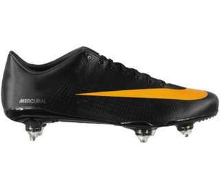 Nike Mercurial Vapor Superfly II 2 SG Black/Orange Mens Soccer Cleats 