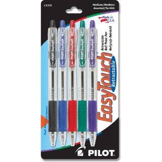   Pen, Medium Point, 5 Pack, Assorted Colors, Purple/Green/Orange/Pink