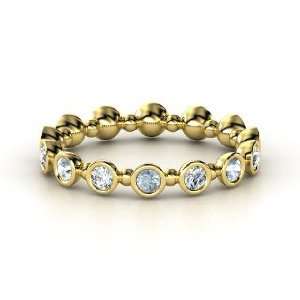  Seed & Pod Eternity Band, 18K Yellow Gold Ring with 