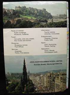 Bartholomew 1979 City Plan Road Map Edinburgh Scotland  