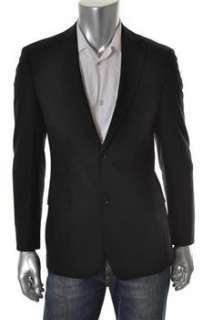 Boss Hugo Boss Mens Suit Jacket Black Wool 38R  