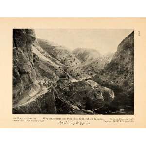  1926 Maidens Pass Mountain Road Iran Landscape Print 