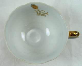 Lefton China Wheat Tea Cups With No Saucers  
