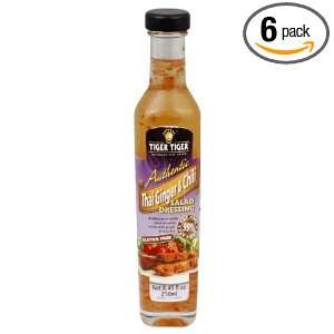 Tiger Tiger Dressing, Thai Gngr and Chil, 8.45 Ounce (Pack of 6)