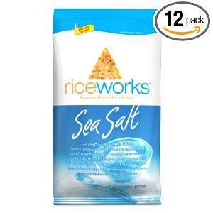 riceworks Sea Salt, 5.5 Ounce Bag (Pack of 12):  Grocery 