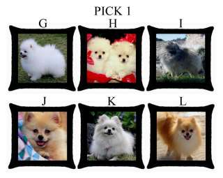 Pomeranian Dog Puppy Puppies G L Throw Pillow Case #PICK 1  