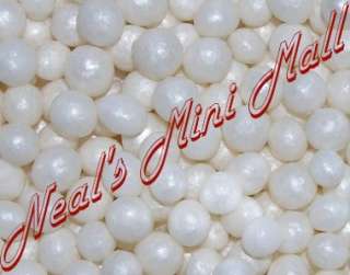 5,600 pc #5 White EDIBLE pearls, cake decoration topper  