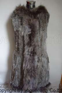 384 new real raccoon trim rabbit fur 4 color hood vest  