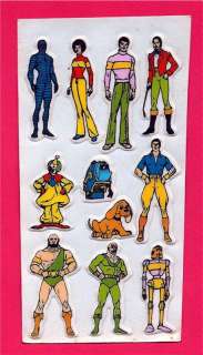 Super 7 Hero Villain Marvel DC Comics Old Stickers #2  