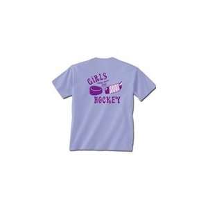 Girls Just Wanna Play Hockey Short Sleeve T Shirt Youth   Shirts 
