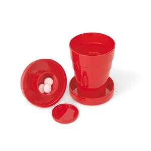  Hide a Cup Collapsible Red Plastic Cup: Kitchen & Dining