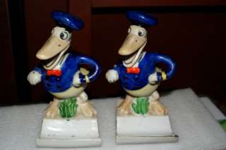   Long Billed 1930s Donald Duck Walt Disney Toothbrush Holders  