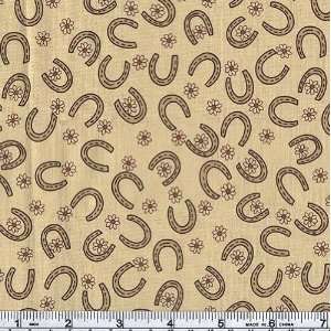   of the Ranch Horseshoe Tan Fabric By The Yard Arts, Crafts & Sewing