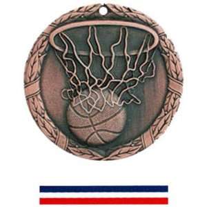  Hasty Awards Custom Basketball Medal M 300B BRONZE MEDAL 
