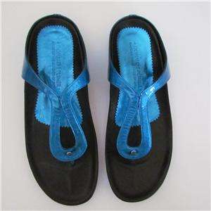 Donald J Pliner Atlantic BLUE Thong Sandal Sizes 7,9  
