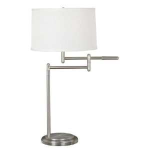 Theta Table Lamp   BS by Kenroy Home   Brushed Steel Finish (20940BS)