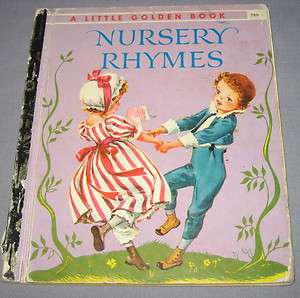 VINTAGE LITTLE GOLDEN BOOK Nursery Rhymes #286 1973  