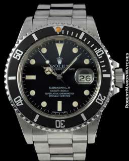 ROLEX VINTAGE SUBMARINER 16800 PAPERS 1984  