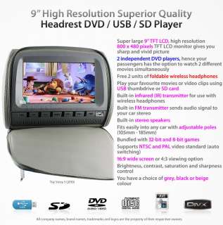 Player Type MP4, AVI, DIVX, SD Card, USB Thumb Drive, CD, DVD, 