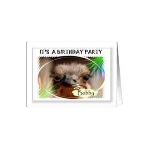   Invitation / Name Specific   Bobby / Baby Ostrich Card: Toys & Games