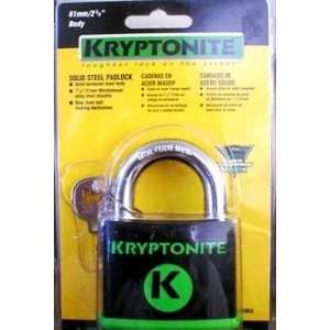  62mm Kryptonite Pad Lock with 2 Keys Case Pack 6 