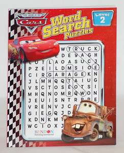 Disney Cars Word Search Brain Teaser  