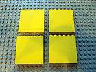 lego lot of 4 yellow 1x6x5 wall panel bricks 1