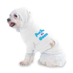   Goose Hooded (Hoody) T Shirt with pocket for your Dog or Cat XS White