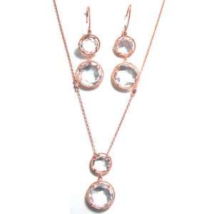   Two tiered Pendant and Matching Dangle Earrings Jewelry Set: Jewelry