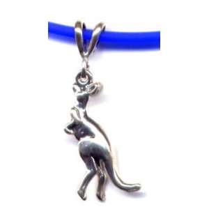 18 Blue Kangaroo Necklace Sterling Silver Jewelry:  Sports 