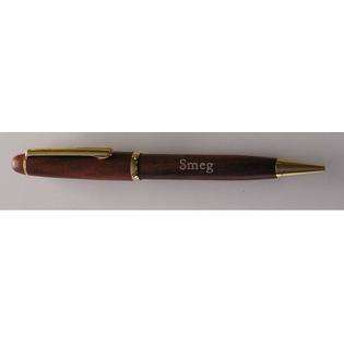 SHOPZEUS Rosewood pen with engraved name Smeg 