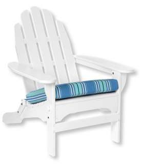 Casco Bay Adirondack Chair Seat Cushion, Stripe: Casco Bay Cushions at 