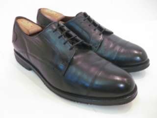   MEMPHIS Black Cap Toe Dress Shoes 12 EEE 3E Extra Wide Retail $245