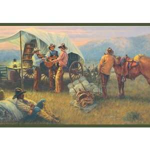  Old West Posters Wallpaper Border: Kitchen & Dining