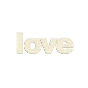     Fabric Stitched Paintable Words   Love: Arts, Crafts & Sewing