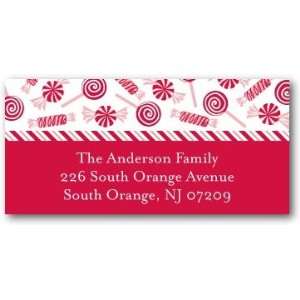  Holiday Return Address Labels   Candy Bowl By Umbrella 