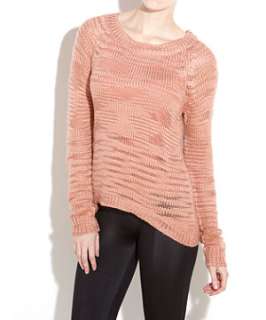 Mid Pink (Pink) Gina Ladder Knit Jumper  223942373  New Look